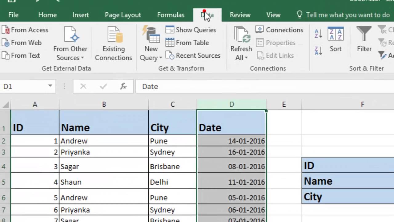 excel for mac remove sort